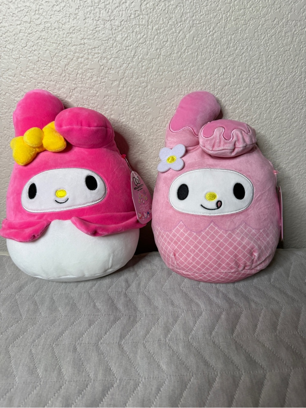 My Melody Plush Duo - Bright Pink & Light Pink Bundle Squishmallows New